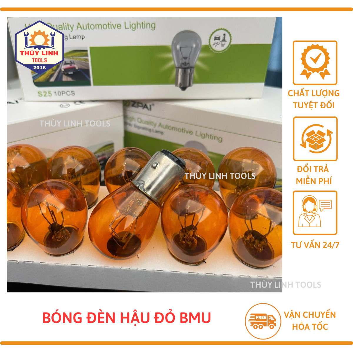Bóng pha Dream, bóng hậu vàng cho xe máy Dream Thùy Linh Tools