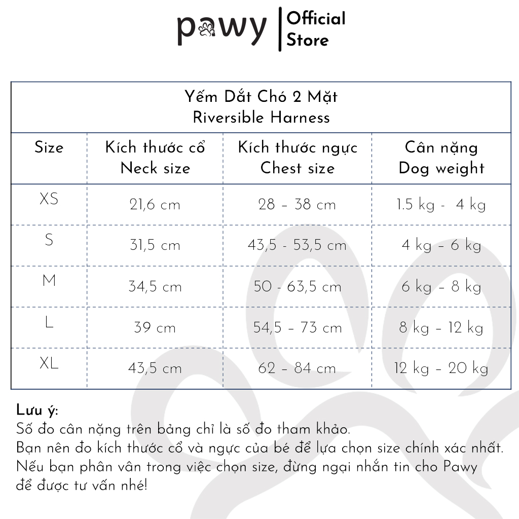 Yếm Dắt Chó Pawy 2 Mặt - Blooming Dalat - Dog Reversible Harness
