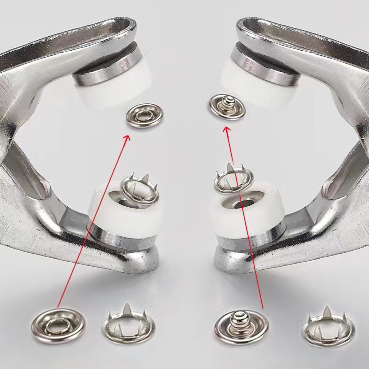 Bộ kìm bấm khuy cúc áo kèm hộp 50/100 chi tiết cúc áo đủ màu tiện dụng, Dụng cụ bấm khuy đa năng - BEAU 4