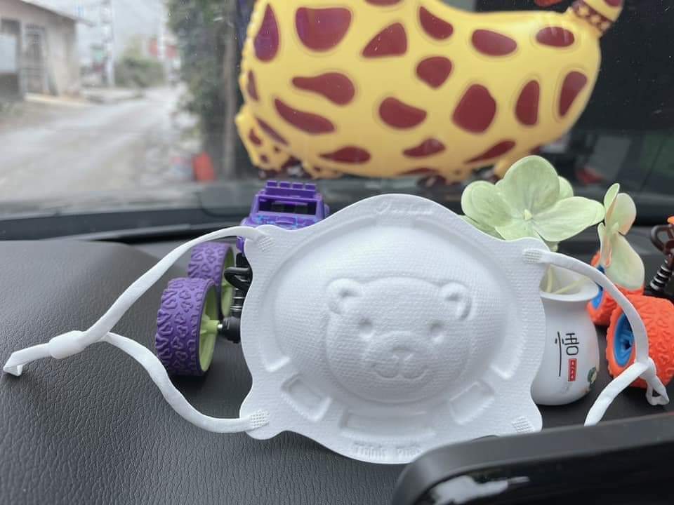 Sét 3 chiếc khẩu trang Gấu UNI Mask cho bé từ 0-3tuỏi