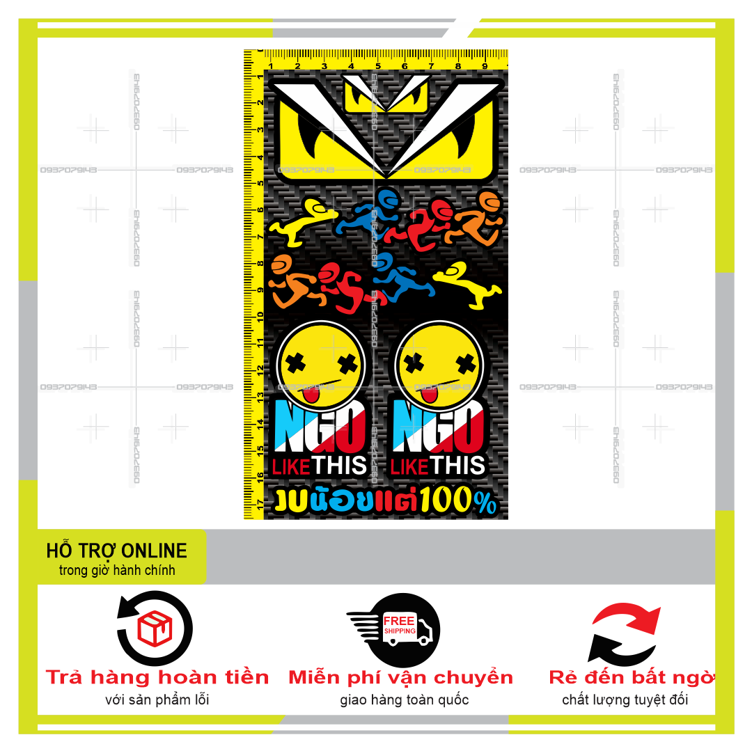LOGO STICKER DÁN XE MÁY MINI M13