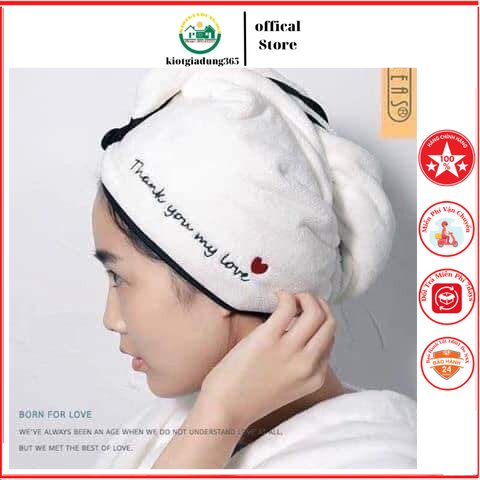 Khăn quấn tóc mau khô