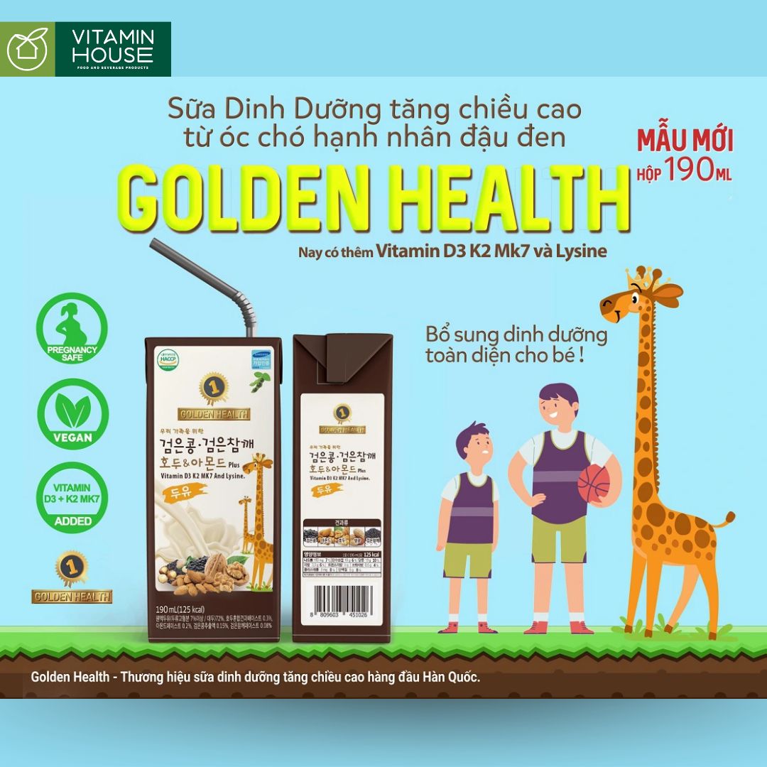 Sữa Óc Chó Hạnh Nhân Đậu Đen Hàn Quốc 190ml