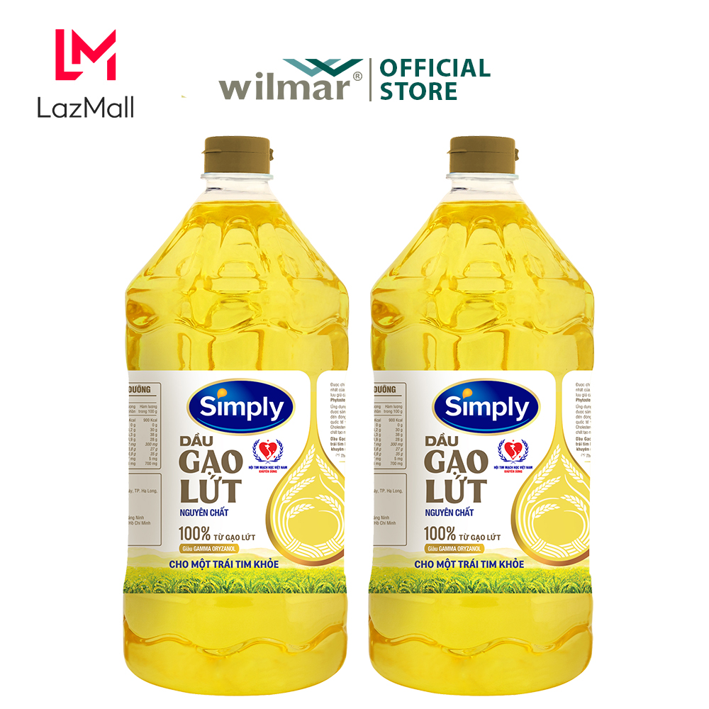 [Combo 2 chai] Dầu gạo lứt Simply 2L