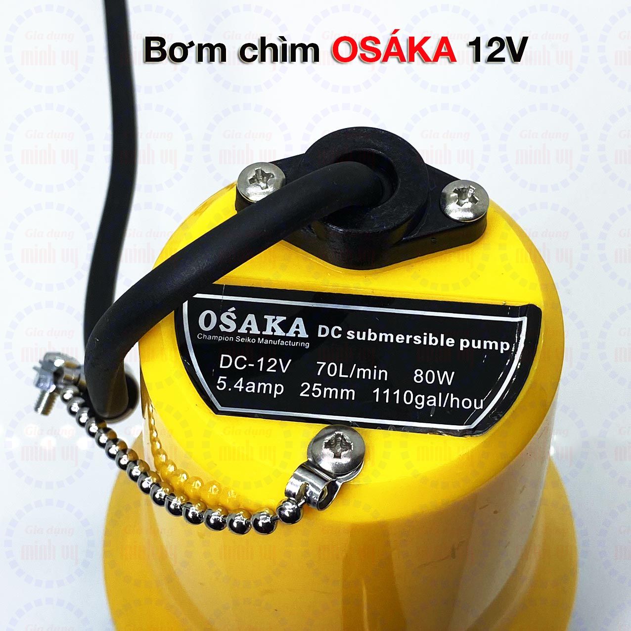 Bơm Chìm Vàng Lớn 12V