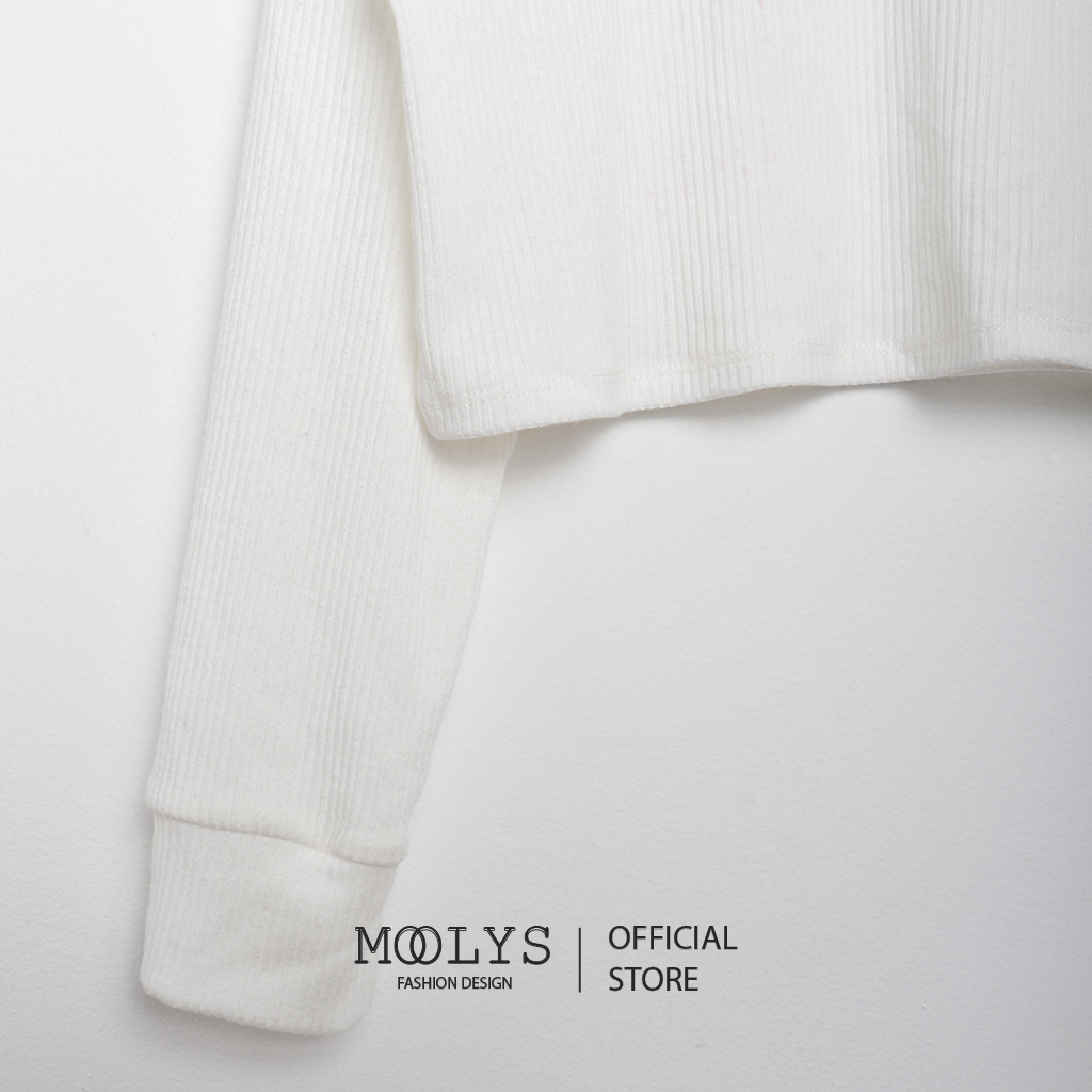 Áo croptop dài tay basic Moolys MC007