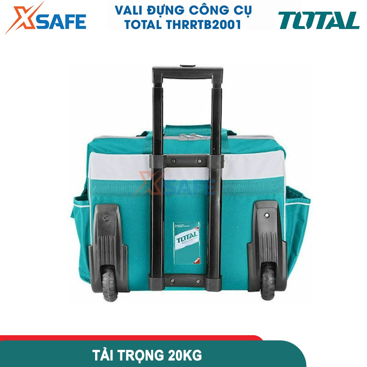 Kitbag total THRRTB2001, bag outside and multiple pockets inside, with hand pull telescope with wheels easy to move, SIZE 50*36*41cm, material 600D polyester, maximum load 20kg [xsafe][genuine]