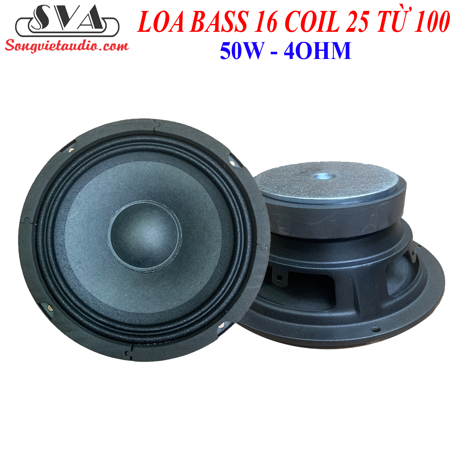 Loa bass 16 coil 25 từ 100