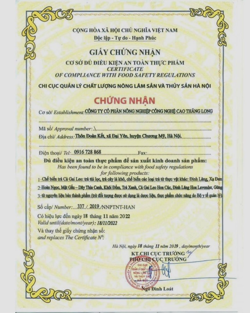 [HCM]Trà Cà Gai Leo SADU (1 KG) 200 Túi lọc (mát gan giải độc)