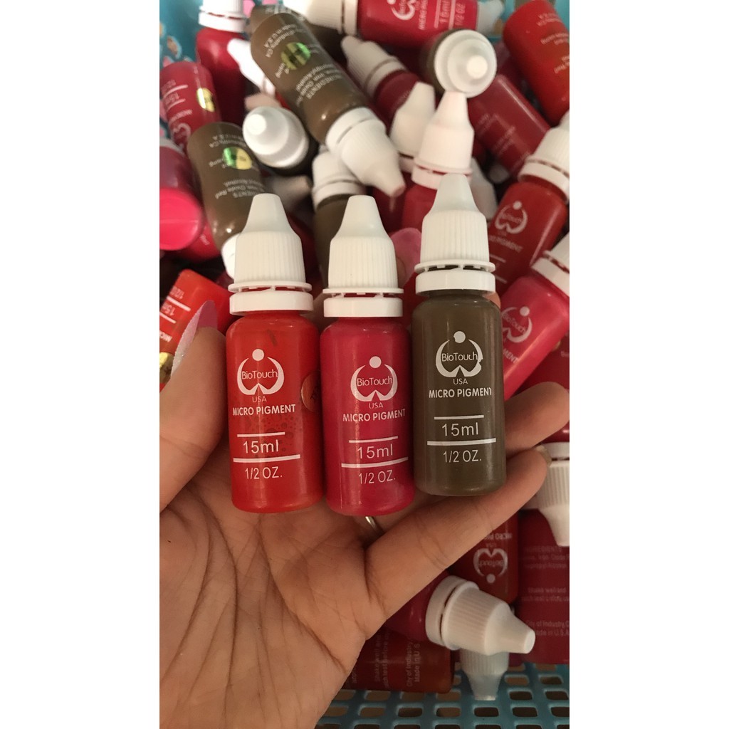 (1 bộ) Mực tập Biotouch Môi + Mày phun xăm