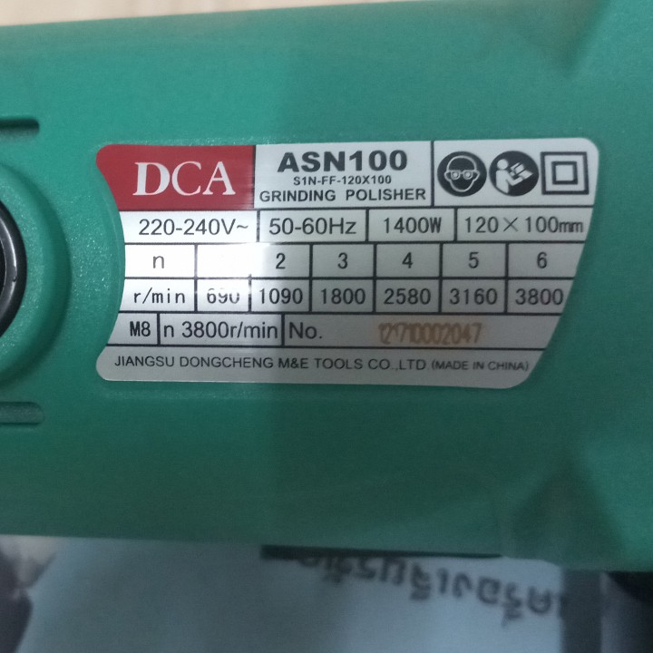 [HCM]120x100mm Máy mài bóng 1400W DCA ASN100 (S1N-FF-120X100)