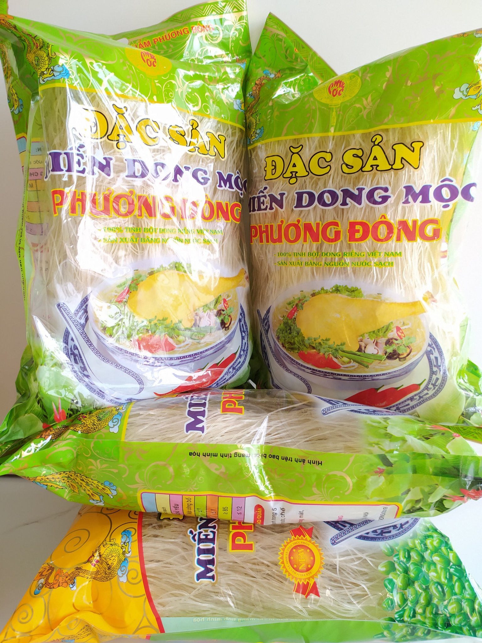 Combo 4 gói Miến Dong Mộc Phương Đông 500g
