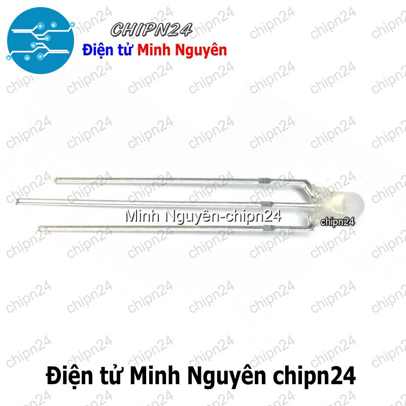 [25 con] (TK13-14) Led 2 màu 3 chân 3MM Đục (Đỏ/Vàng/Xanh Lá/Dương, Âm chung/Dương chung) - [Chọn Loại] - HHH.00168