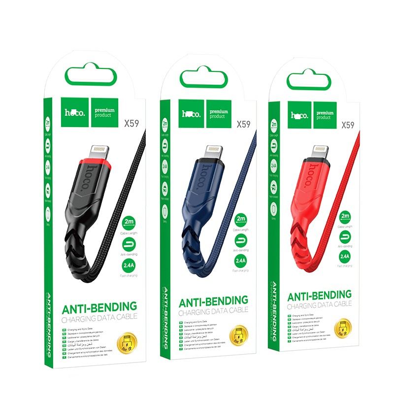 CÁP SẠC MIRCO USB I.P TYPE C X59 SIÊU CHẤT LƯỢNG 1M /2M-HT