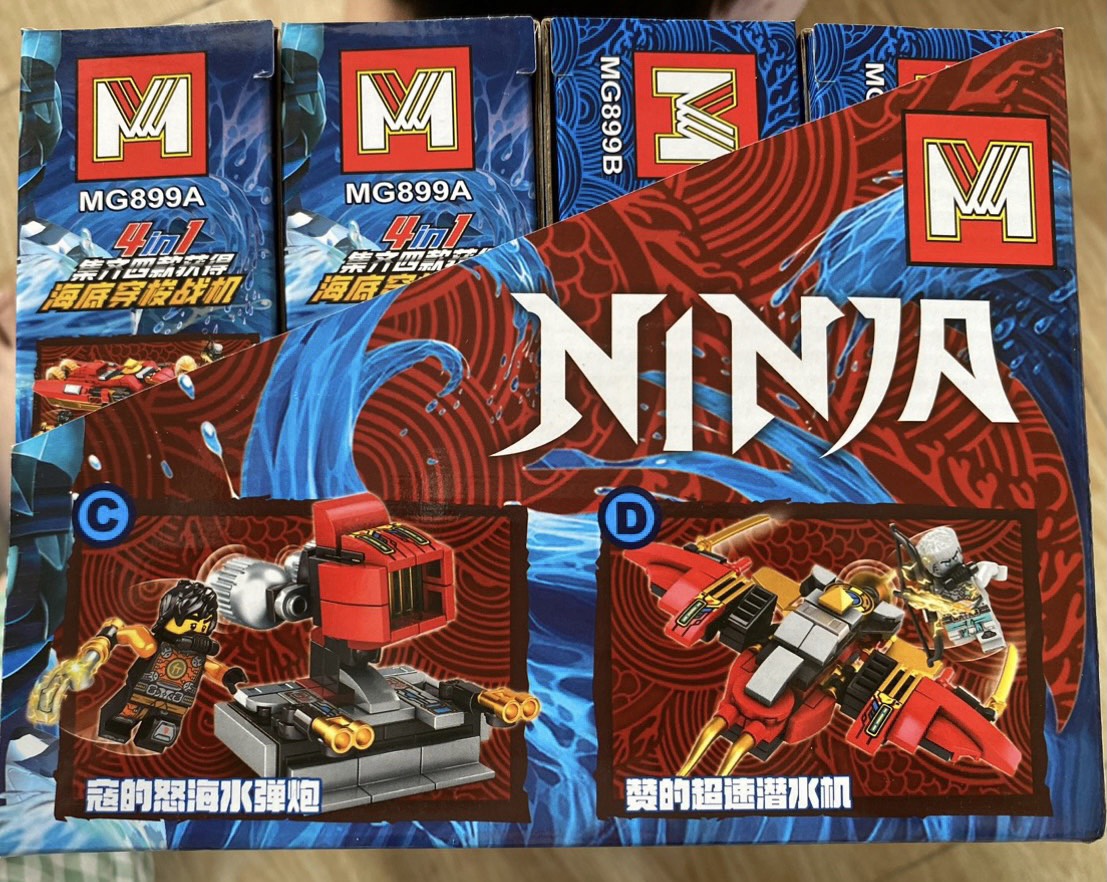 Bộ ráp hình Lego Ninja tàu lặn
