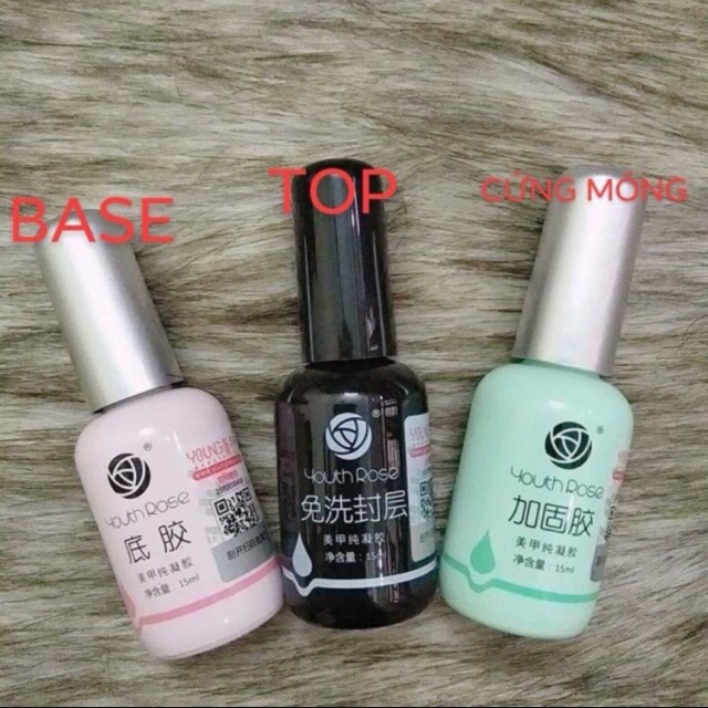Base Top Cứng Móng Top Lì hoa hồng - sinailmi