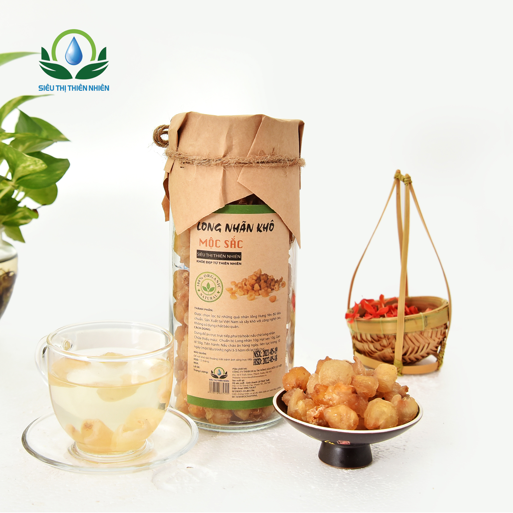 Long nhãn hưng yên Mộc Sắc gói 100g