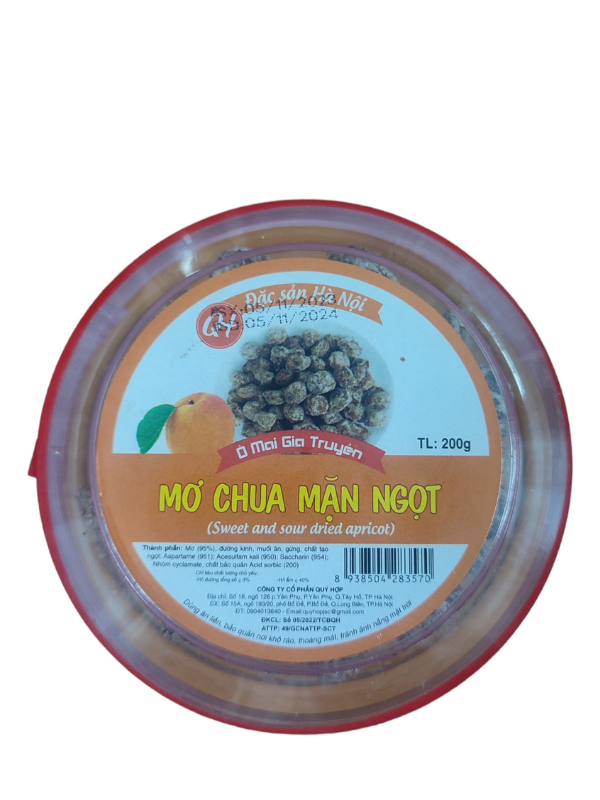 Mơ chua mặn ngọt Quý Hợp 200g