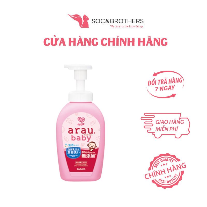 Combo Nước Rửa Bình Arau Baby Bình Và Túi