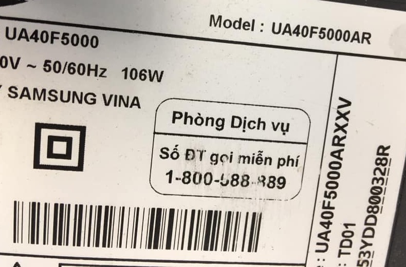 Bo mạch Tivi các model: 40F5000, 40F5100, 46F5000, 46F5100