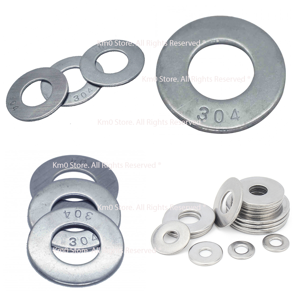Set 03 Lông Đền Phẳng INOX 304 Cho Ốc M3, M4, M5 CD1045