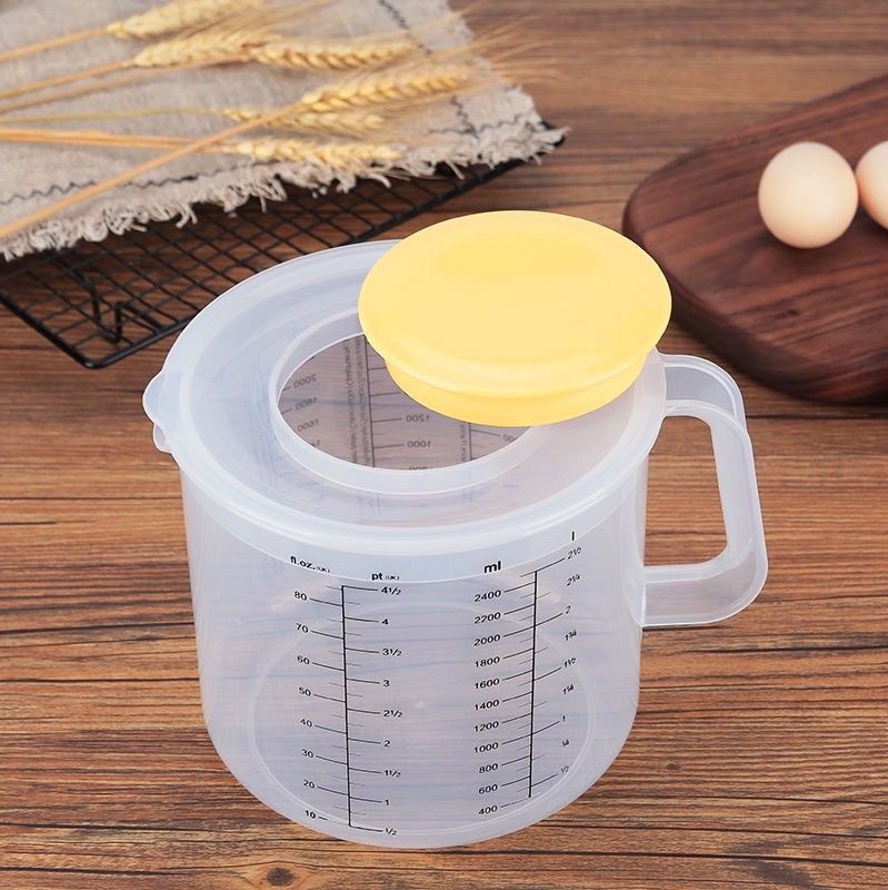 Ca Nhựa Đánh Trứng , Đánh Kem Có Nắp 2,5L