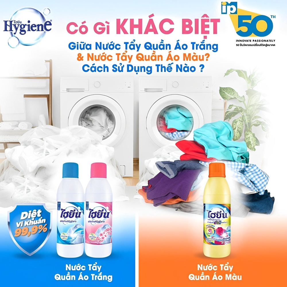 Nước Tẩy Quần Áo Hygiene Thái Lan 250ml