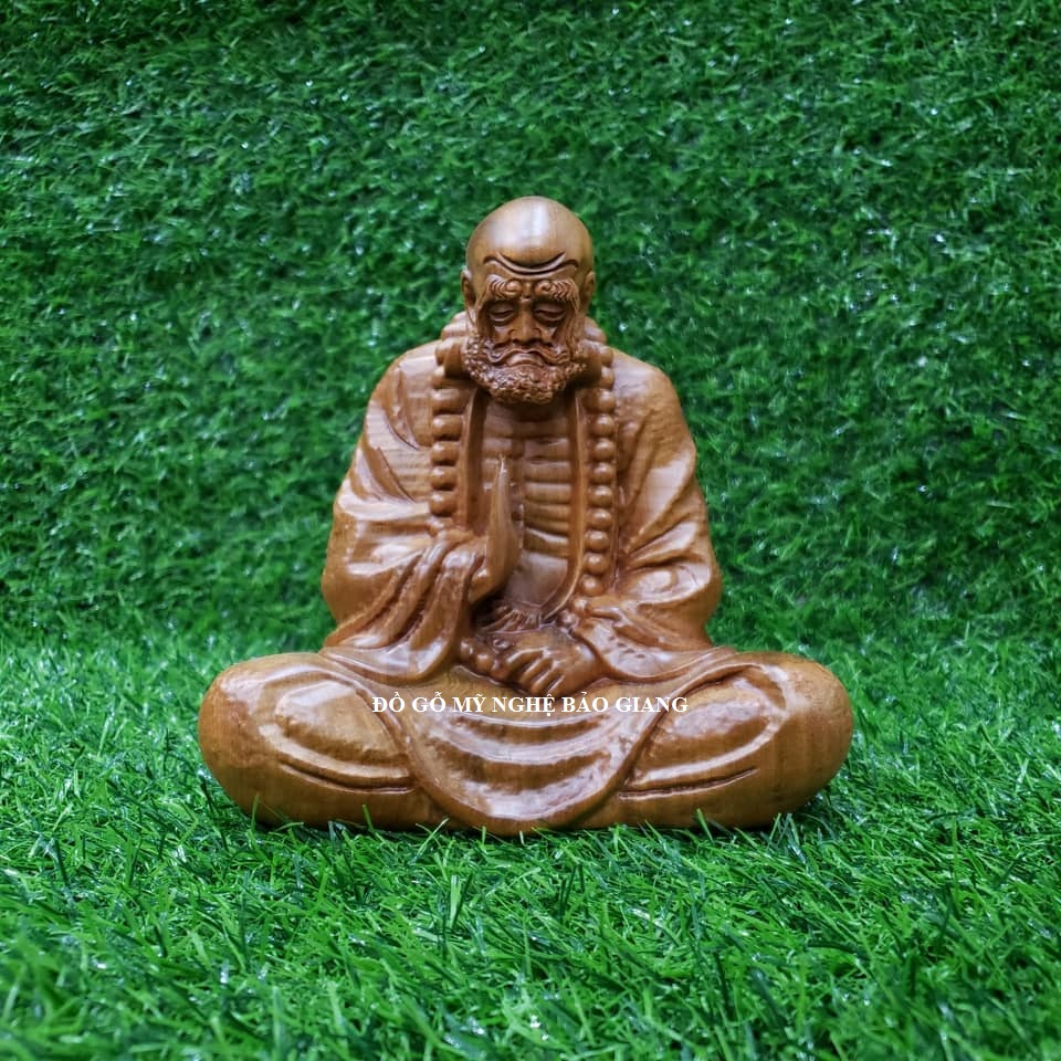 Tượng đạt ma Tượng đạt ma sư tổ ngồi thiền gỗ bách xanh