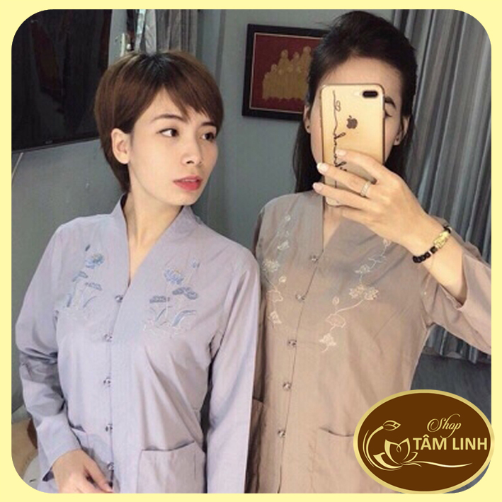 Đồ Lam Đi Chùa_Mẫu Bà Lai 2 Túi