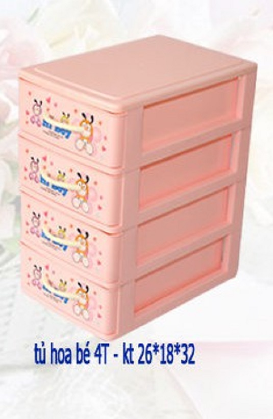 Tủ 3 tầng Việt Nhật mini hoa V3623