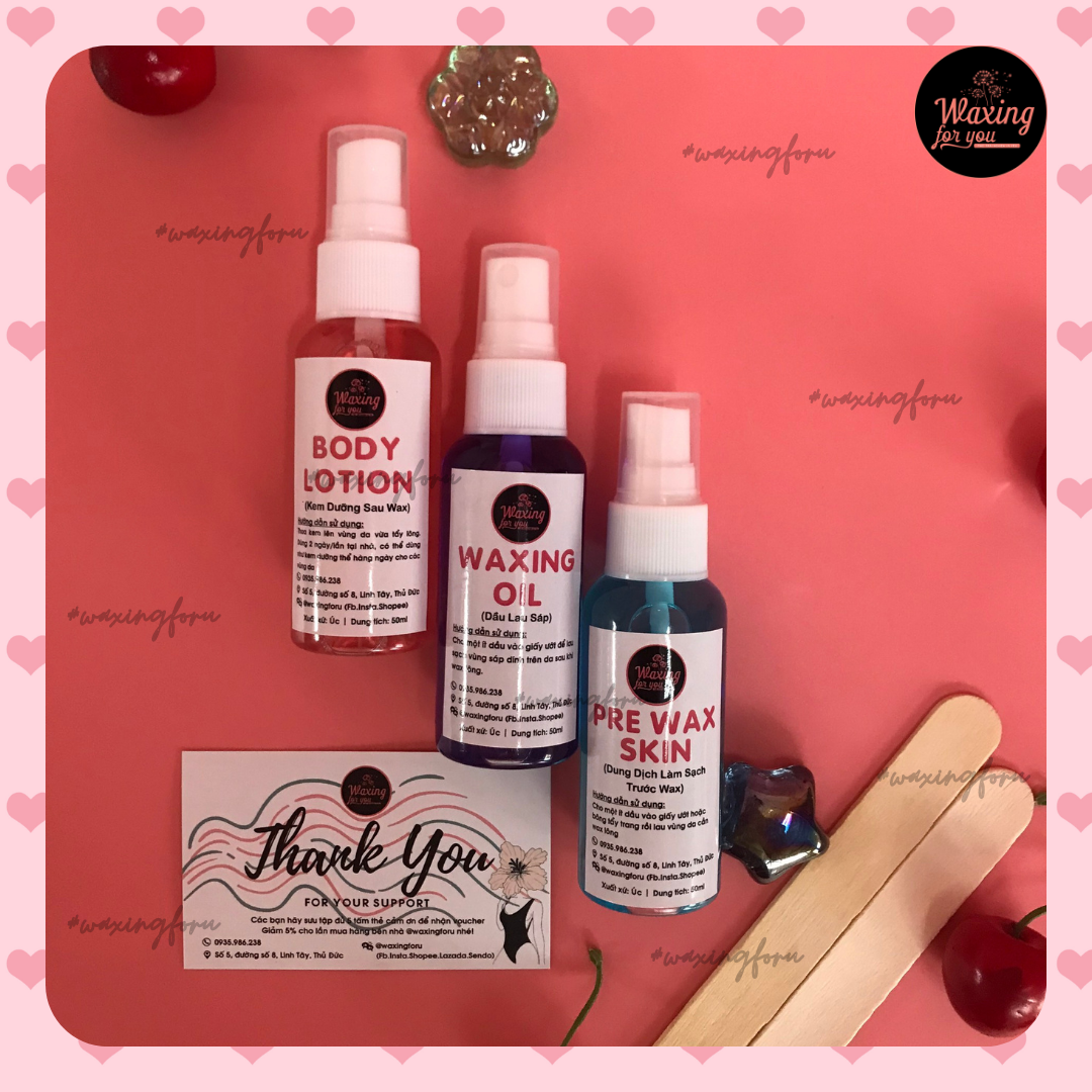 Combo dưỡng da trước và sau wax Jaxwax