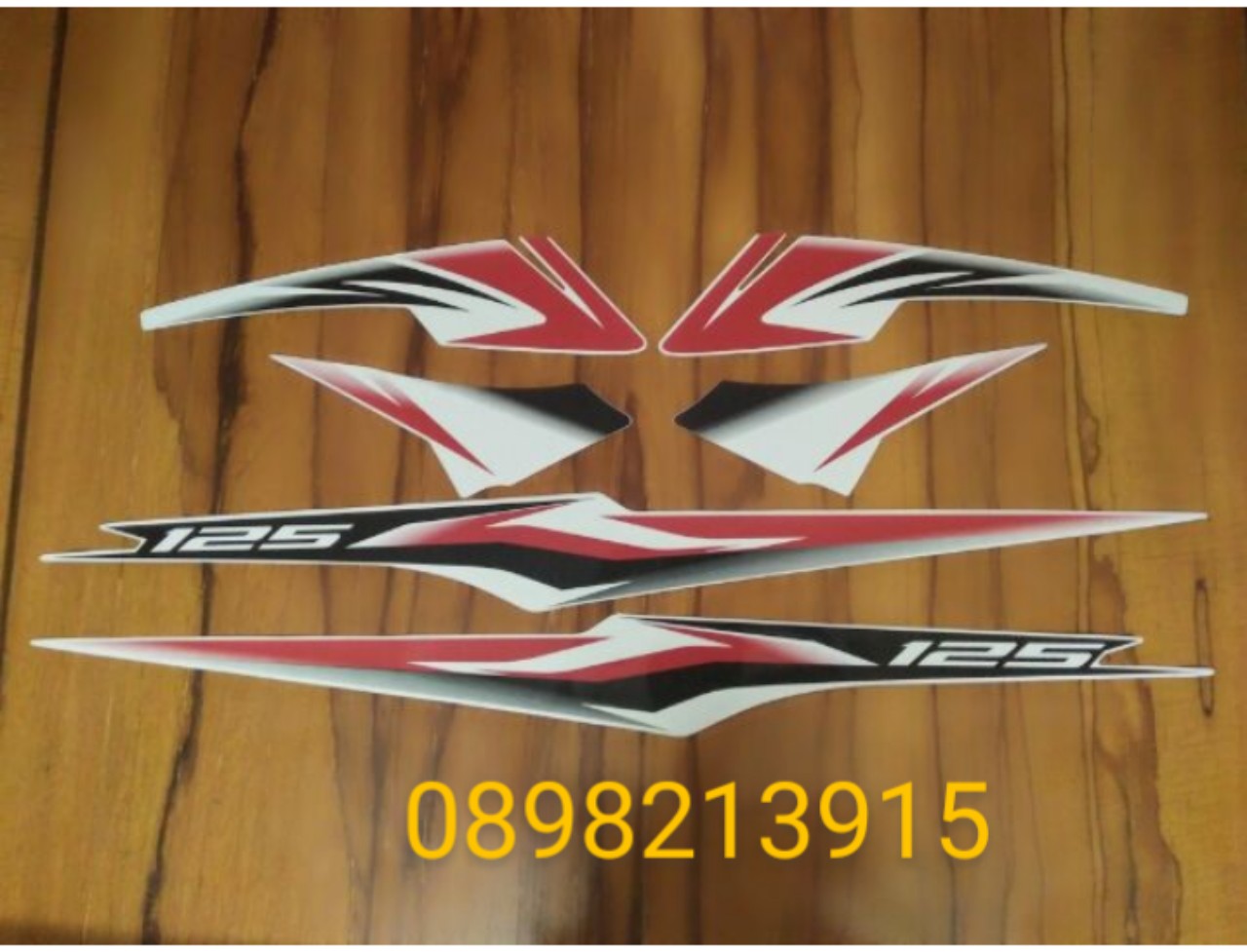 Bộ tem Airblade 125 màu trắng đỏ 2013 Nhập Thái