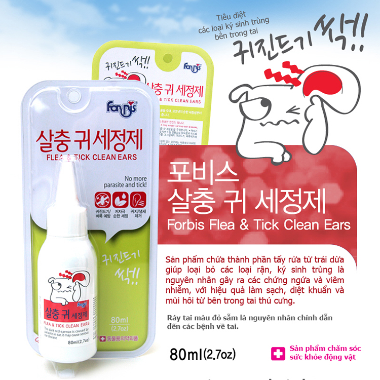Dung Dịch Vệ Sinh Mắt, Tai & Răng Miệng Cho Chó Mèo Forcans