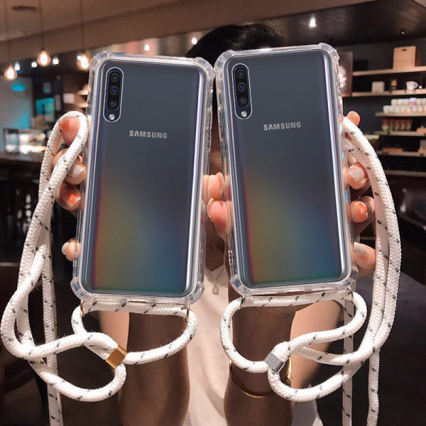 Neck Strap Phone Case for Samsung A50 A51 A30 A12 A32 A52 A20 A70 A20E A71 A10 A40 A22 5G Cover Lanyard Necklace Strap Rope Cord