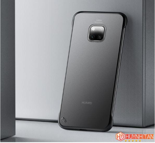 Ốp lưng mate 20 pro nửa cạnh lưng nhám chống bám vân tay bảo vệ camera phụ kiện huỳnh tân store