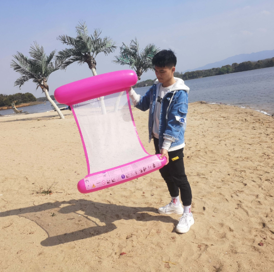 Phao bơi nằm thư giãn, tặng kèm bơm