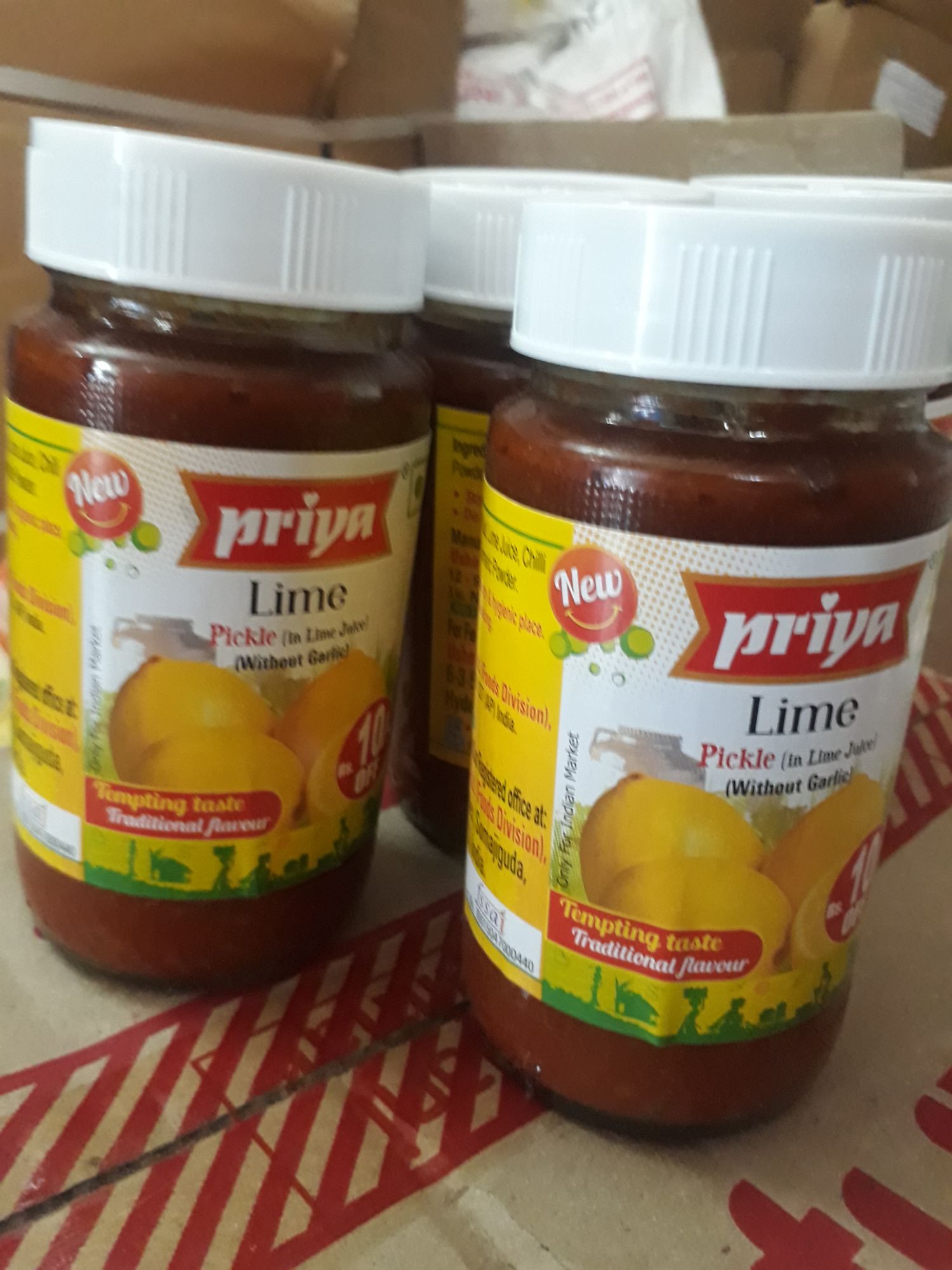Dưa muối Ấn Độ - Chanh - Priya Lime without Garlic