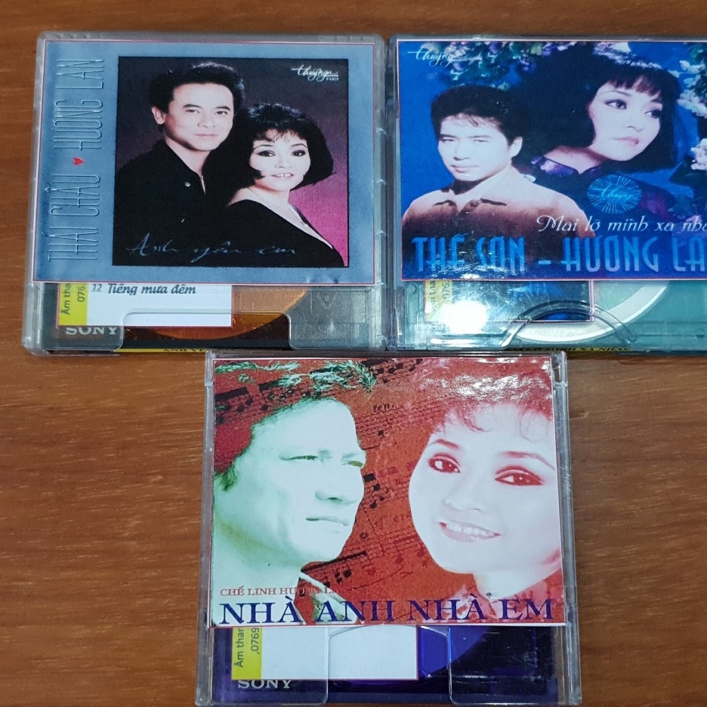 [MDCD] Bộ 3 Đĩa MD Hương Lan - Chế Linh - Thái Châu - Thế Sơn  Chọn Lọc