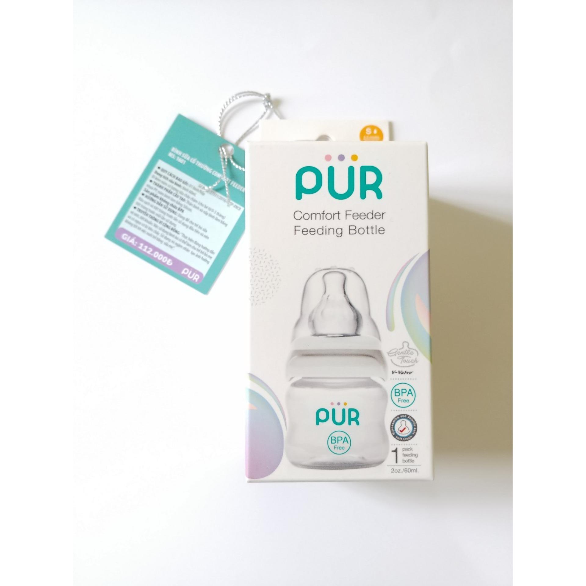 BÌNH SỮA PUR CỔ THƯỜNG COMFORT FEEDER 60/120/250ml