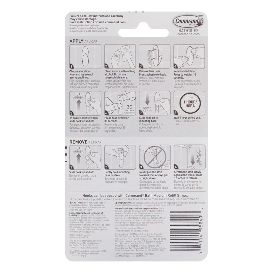 [HCM]Keo Dán Thay Thế Command 3M 2kg - Vỉ 6 miếng 17023
