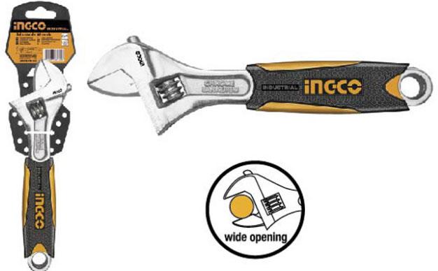 Mỏ lết cán bọc nhựa INGCO HADW131128