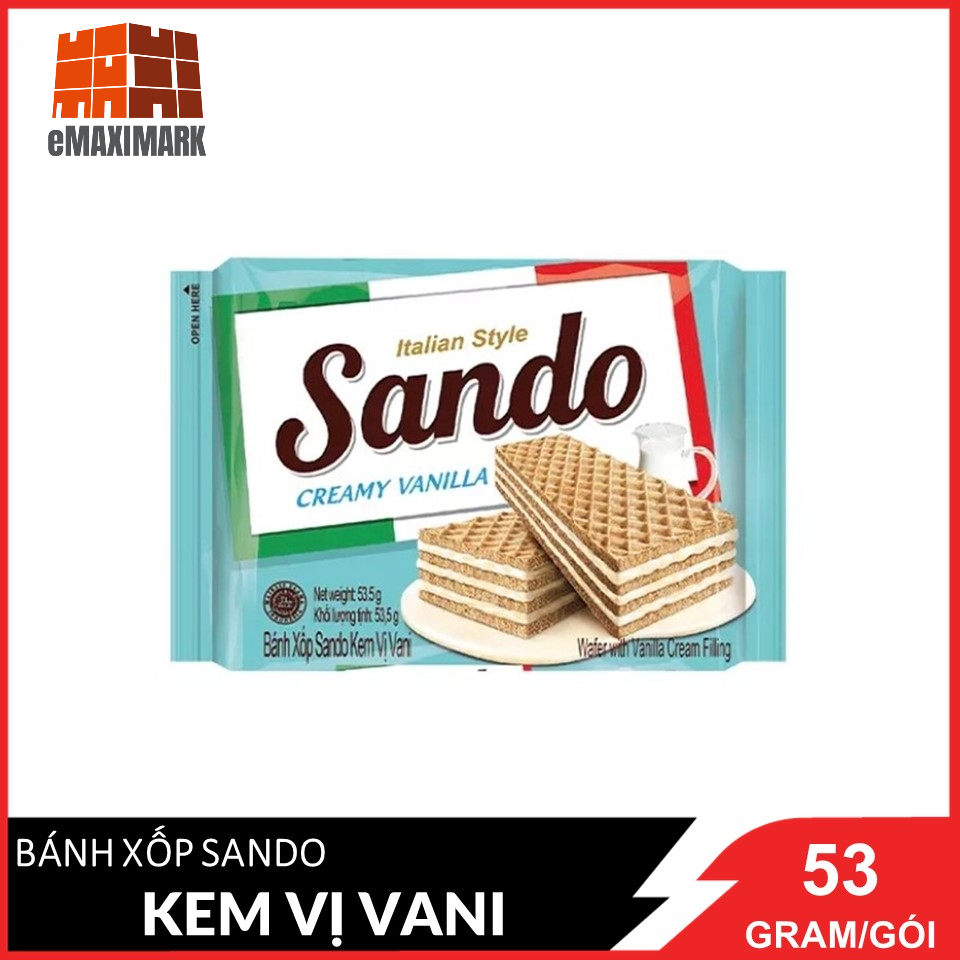 [HCM ship 2h] Bánh xốp Sando Creamy Vani 53.5g