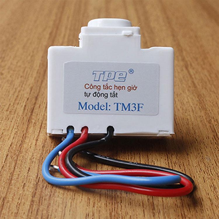 02 cái Công Tắc Hẹn Giờ lùi TPE TM3F - 220V AC, 1000W - SX tại VN