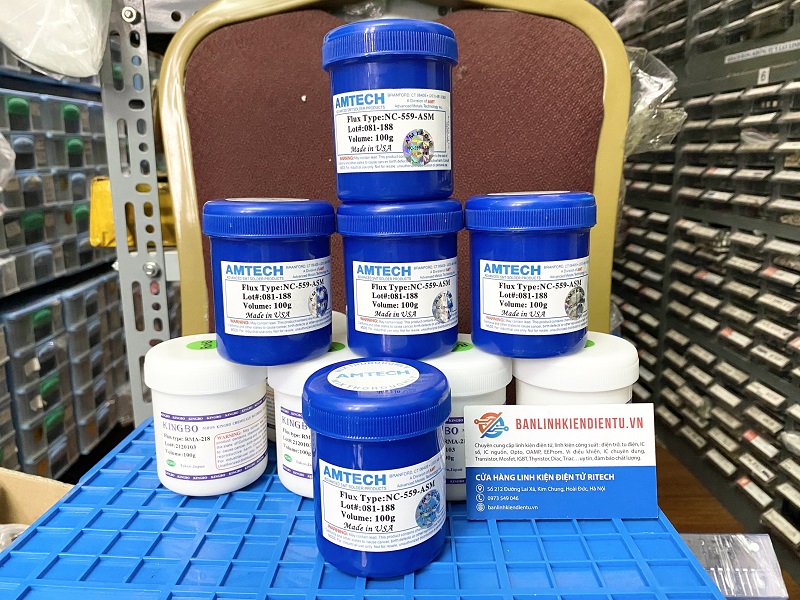 Mỡ hàn Amtech NC-559-ASM 100g Cao Cấp