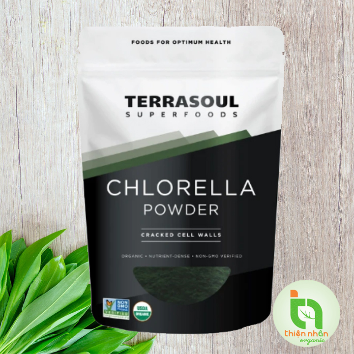 Bột tảo chlorella hữu cơ Terrasoul 170gr