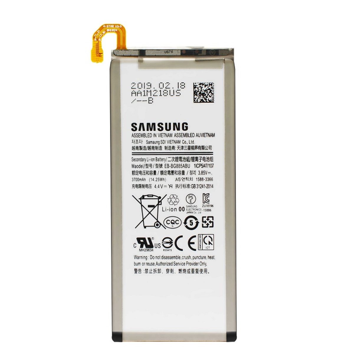 PIN SAMSUNG A8 STAR / EB-BG885ABU ( LOẠI 1 BẢO HÀNH 6 THÁNG )