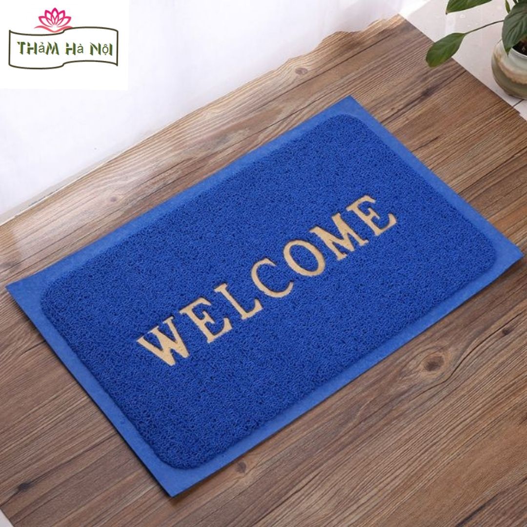 Thảm nhựa lau chân welcome size 50X70cm