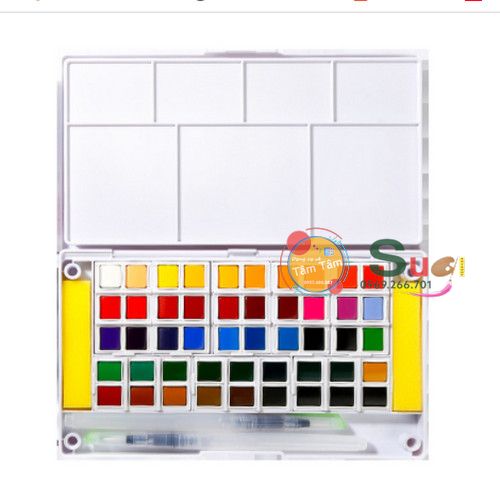 [SUGI ART SHOP] Màu Nước dạng Nén SUPERIOR bản chính hãng (kèm cọ)