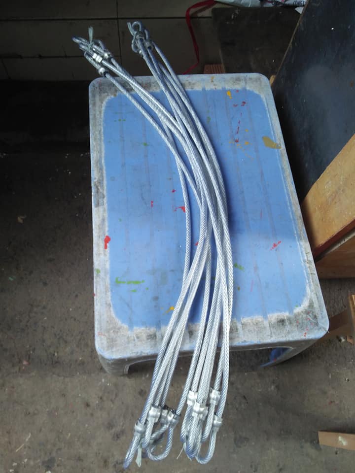 Dây cáp khóa xe máy, cáp bọc nhựa phi 10 x 1m