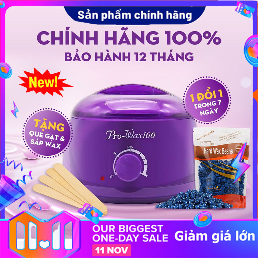 Nồi nấu sáp wax lông Pro Wax ,Nồi đun chảy sáp giúp việc wax tẩy lông trở nên dễ dàng